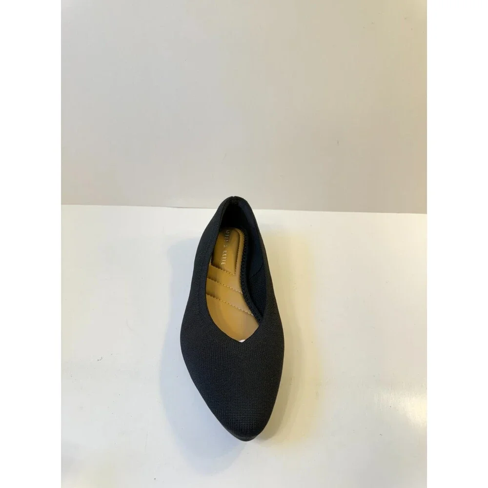 Kelly & Katie Womens Flats Black Suede US 6.5